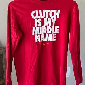 Nike, Youth XL, Red, Long Sleeve Shirt